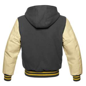 Activewear College Baseball Varsity Jacket Retro Letter Patch Nombre del equipo personalizado OEM Fashion Streetwear Bomber Jacket para hombres - Product Image 2