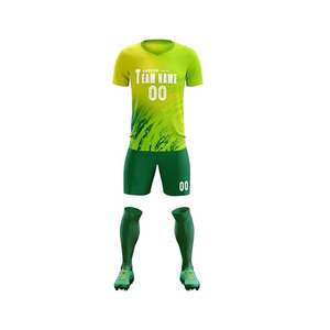 Uniforme de football Nouveau style Vêtements de sport de taille personnalisée Couleur unie Service OEM disponible - Product Image 1
