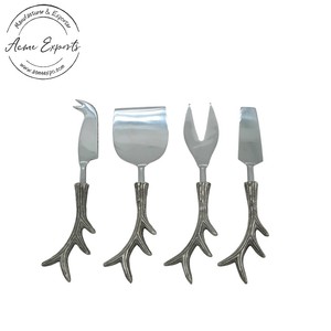 Ensemble de couteaux à fromage en métal doré de luxe, manche élégant en écaille de tortue, lames affûtées, parfait pour servir sur les plateaux, les fêtes et les dîners - Product Image 5