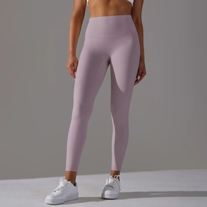 Top Notch High Quality Women's Slim Fit Sporty Seamless Skinny Yoga <b>Leggings</b> New Arrival with Solid Pattern Pakistan Made - Product Image 3