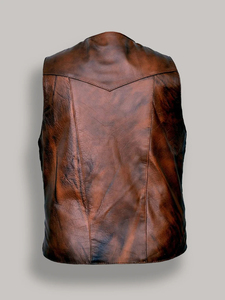 Haute qualité OEM Biker cuir gilet classique Club Style hiver chaud nouveau gilet de course à la mode automne/hiver - Product Image 3