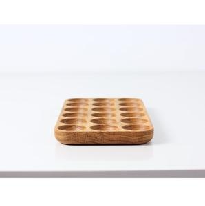 Support en bois en spirale pour œufs, idéal pour le stockage et la présentation d'œufs frais, disponible à prix abordable. - Product Image 1