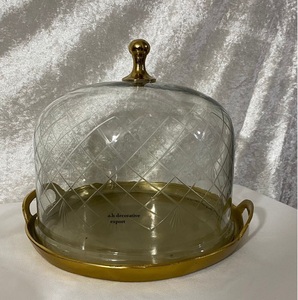 Base Ovalada para Pastel de Aluminio con Cúpula de Cristal, Elegante Pedestal Dorado y Plateado para Exhibición de Postres en Bodas, Eventos y Catering - Product Image 6