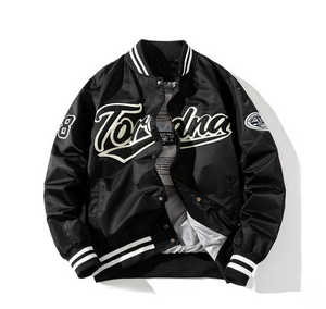 Classic Varsity <b>Jacket</b> Men Custom Logo <b>Baseball</b> <b>Bomber</b> <b>Jacket</b> College Uniform Style Embroidery Streetwear - Product Image 6