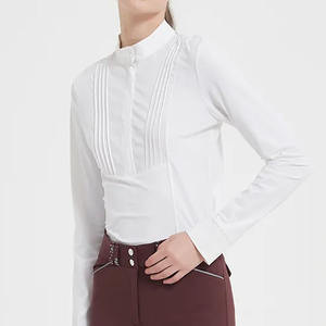 Nouveau design Combinaison de sport pour femmes Couche de base pour l'équitation en plein air Manches longues Vente en gros de chemises de cavalier pour femmes - Product Image 4