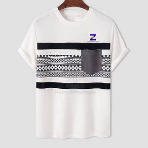 T-shirts pour hommes de haute qualité avec logo personnalisé, 100% coton, écologiques, respirants, col rond, manches courtes, vente en gros - Product Image 1