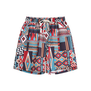 Customized Logo <b>Men</b> Summer Solid Color Beach Shorts Wholesale Quick Dry Swim <b>Trunks</b> with Print 2025 - Product Image 3