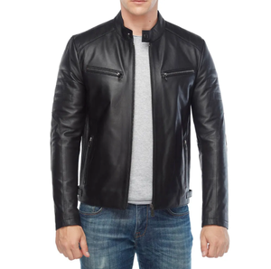 Chaqueta transpirable y duradera para hombre con diseño popular de cuero de alta calidad, precios al por mayor para pedidos a granel personalizados - Product Image 1