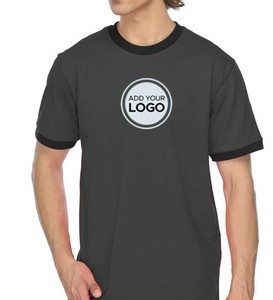 เสื้อยืด100% ใส่ได้ทั้งชายและหญิงแขนสั้นผ้าผสมไตรยี่ห้อของคุณ - Product Image 4