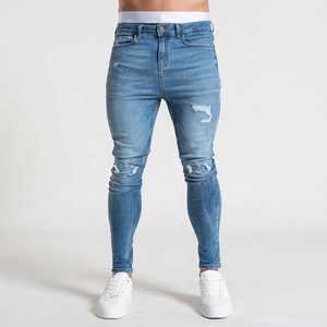 Vintage personnalisé décontracté lavage enzymatique hommes Denim pantalon bleu jean hommes taille haute jean droit pour unisexe 2026 - Product Image 4