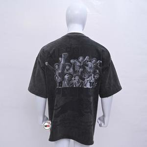 Calidad Premium Nuevo Diseño Peso Pesado Personalizar Logo Imprimir Unisex 100% Algodón Streetwear Lujo Oversized Hombres Camisetas - Product Image 3