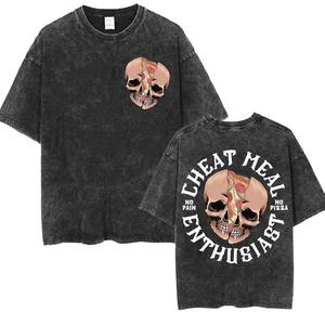 T-shirt d'été pour hommes personnalisé surdimensionné Vintage Washed T Shirt pour hommes surdimensionné Vintage Washed T-shirt unisexe décontracté 100% coton T Shirts - Product Image 3