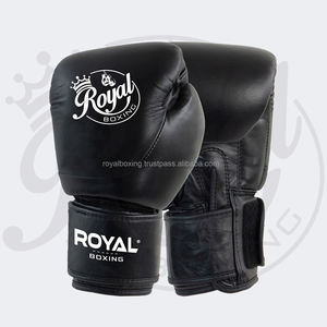 Vente en gros gants de boxe noirs de haute qualité de 12oz gants de boxe professionnels adultes à lacets en cuir gagnant logo personnalisé - Product Image 2