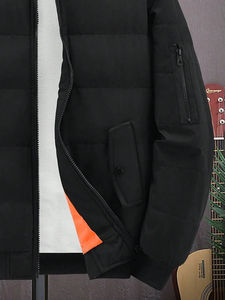 Manteau en duvet 100% polyester respirant personnalisé pour hommes vêtements d'hiver pour hommes veste bouffante vêtements décontractés veste de baseball pour hommes - Product Image 6