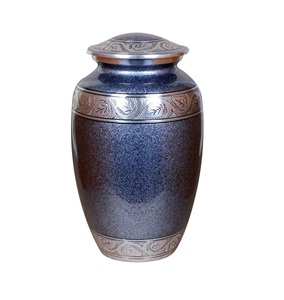 Premium Top Quality White and Silver Color <b>Keepsake</b> Cremation Urn Elegant Design Eco Friendly <b>Memorial</b> Human Ashes Urn - Product Image 5