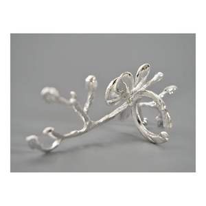 Ronds de serviette dorés personnalisés ronds de serviette en métal ronds de serviette lot de 4 pour mariage, fête de table - Product Image 2