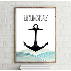 Impresión artística de un lugar favorito con diseño costero - Product Image 1