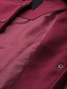 Venta al por mayor por encargo 320gsm Varsity Jacket Cierre de botón de alta calidad Otoño Invierno Streetwear transpirable algodón relleno - Product Image 4