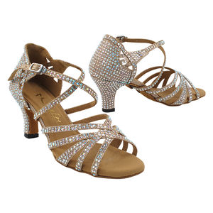 3037 modello Bling scarpe da ballo latino molto Fine balletto morbido e sala da ballo con soletta in gomma e PU - Product Image 1