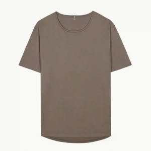 เสื้อยืดคอกลมสำหรับผู้ชายออแกนิกเสื้อยืดผ้าฝ้ายสำหรับผู้ชายเสื้อยืดแขนสั้นสำหรับผู้ชายเสื้อยืดเข้ารูปสีพื้น - Product Image 5