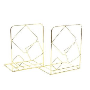 Serre-livres vintage en marbre noir fait à la main avec deux pièces de table et de bureau décoratif en métal serre-livres accessoires de livre - Product Image 2