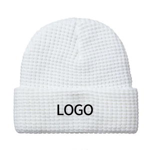 Cómodos gorros para hombre, diseño a rayas de Color, logotipo personalizado y tamaño, hecho invierno 100% algodón para adultos - Product Image 2
