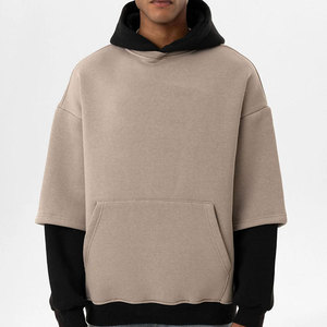 Sweat à capuche pour homme de qualité supérieure, épais, à manches doubles, coupe classique, dernière mode, sweat à capuche pour homme à manches doubles - Product Image 3