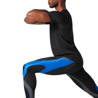 Leggings Deportivos de Compresión para Hombre, Modelo 2025, Personalizados, Sin Costuras, Transpirables, Ligeros, de Secado Rápido, Elásticos en Cuatro Direcciones, Color Sólido