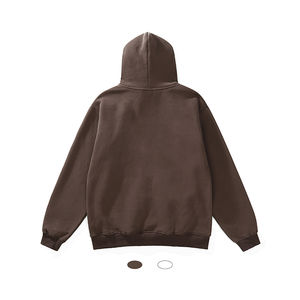 Jersey en blanco de gran tamaño de Material de algodón holgado para hombre, diseño de jersey con logotipo personalizado, Sudadera con capucha estampada para hombre - Product Image 3