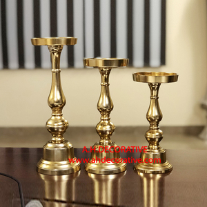 Metal Gold Plated T Light <b>Candle</b> Stand Handmade <b>Candle</b> Shiny Finished Luxury Design <b>Candle</b> Stand for Living Room Decoration - Product Image 2