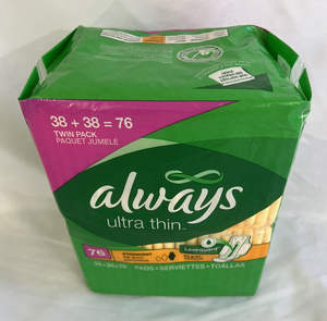 Coussinets d'incontinence pour adultes toujours discrets pour femmes, absorption supplémentaire ultime, longue longueur, coussinets post-partum, 104 pièces - Product Image 5