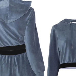 Influencer Pick Cropped Hoodie Femme Manches Longues Léger Soft Fit Idéal pour les sorties quotidiennes - Product Image 4