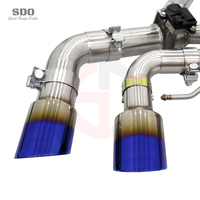 Système d'échappement Catback Valvetronic en acier inoxydable SDO pour BMW M5 F90 V8 4.4T 2018-2023, embouts bleus plaqués avec silencieux