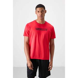 T-shirt homme Tommylife col rond coupe standard sport actif 88385 Noir - Bleu Saxé - Product Image 5