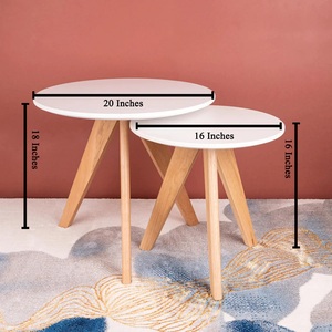 New Eco-Friendly Easy to Clean <b>Round</b> Shape & Modern Design Stainless Steel <b>Side</b> & Center <b>Table</b> for Living Room Bedroom Hotel - Product Image 1