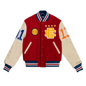Varsity <b>Jacket</b> Oversized Men Women College <b>Baseball</b> <b>Bomber</b> <b>Jacket</b> Casual Streetwear Fashion Outerwear Coat - Product Image 2