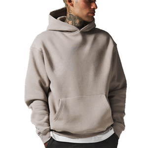 Sweat à capuche en coton 100% de qualité supérieure pour homme, streetwear personnalisé avec épaules tombantes, écologique et à séchage rapide pour l'hiver - Product Image 2