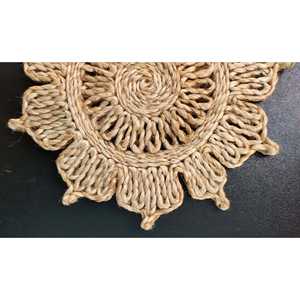 Juego de 2 Posavasos de Yute Duraderos de 8 Pulgadas de Mukherjee Handicrafts, de la India, para Decoración del Hogar y Protección de Muebles - Product Image 4
