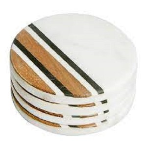 Sous-verres personnalisables en coton et perles, forme irrégulière, design moderne, écologiques, collection 2024, vente chaude - Product Image 1