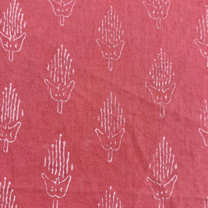 Tela de Algodón Estampada a Mano |   Textil Indio Tradicional con Motivo Buti Minimalista - Product Image 3