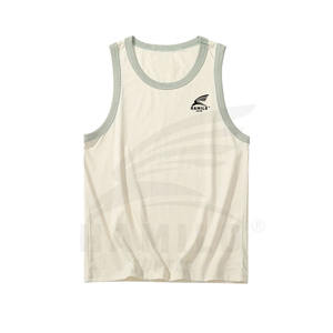 Débardeurs sans manches personnalisés en gros, haute qualité, grande taille, design en maille, haut en coton respirant décontracté, imprimé - Product Image 2