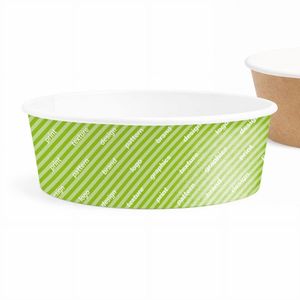 Tazones de Papel Personalizados Blancos/Havana de 1300 ml y 185 mm - Product Image 1