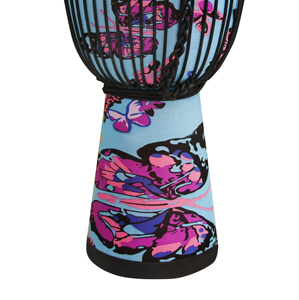 CAOBA THINK GOAT SKIN 10 PULGADAS DJEMBE para PINTAR TAMBOR Categoría de producto COLOR AZUL - Product Image 3