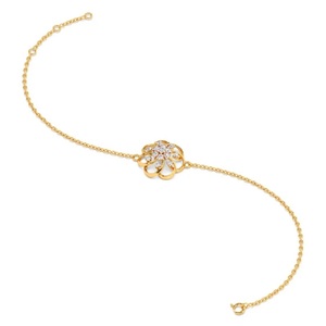 Bracelet en or 14 carats bracelet en diamant cultivé en laboratoire pour son cadeau d'anniversaire F- VS1 pour femme cadeau pour bracelet petite amie - Product Image 2