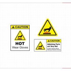 Autocollant d'avertissement thermique de qualité industrielle M11, adhésif premium, résistant aux rayures, imperméable, 3M - Product Image 4
