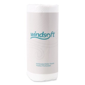 Windsoft 11 In. X 8.8 In. 2-Ply Disposable <b>Kitchen</b> <b>Paper</b> Towels Absorbent 30 Rolls/Carton-White - Product Image 1