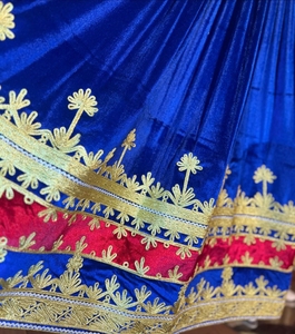 Robe en velours afghan traditionnelle brodée pour femmes Salwar Kameez, faite à la main, pour les fêtes de mariage, en coton de taille personnalisée - Product Image 3