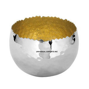 Tazón de chocolate de Metal de mesa Diseño creativo hecho a mano Nuevo tazón dulce Clásico elegante Tazón de chocolate de Metal al por mayor - Product Image 1