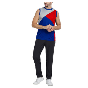 Débardeur de sport pour homme à blocs de couleur, séchage rapide, respirant, pour l'entraînement et le fitness, idéal pour l'été - Product Image 4