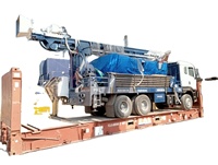 Machine de forage de puits montée sur camion PRL d'occasion super puissante PDTHR-300, diamètre de forage max. 100 mm, puissance 17 kW, à vendre au meilleur prix